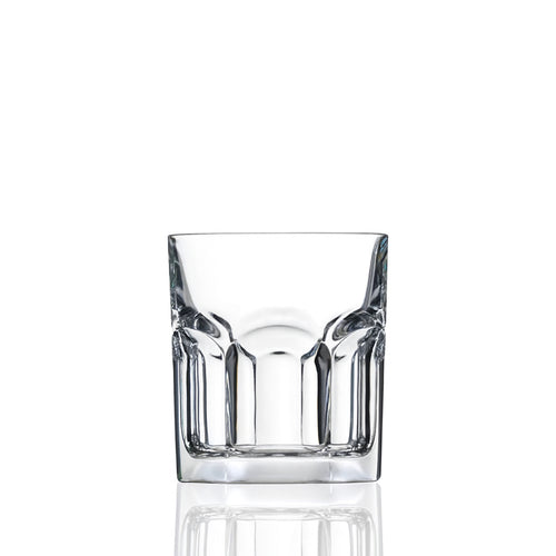 22.5 cl - RCR Cristalleria Italiana Hosteria Bicchiere Whisky OF In Vetro Cristallino Luxion Set 6 Pz