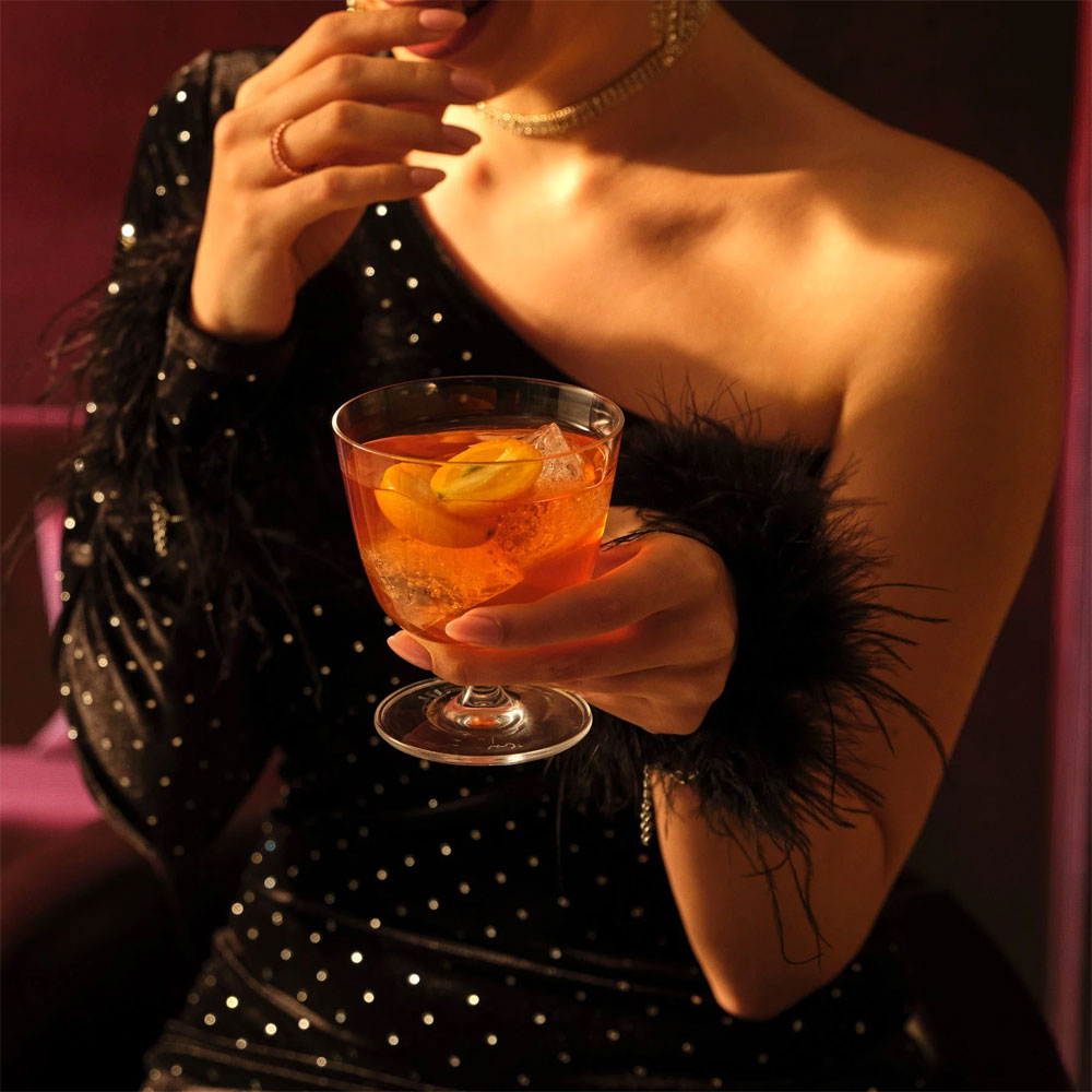 32 cl - Nude Bargiani Old Fashioned Cocktailglas - In Glas - Set van 6 Stuks