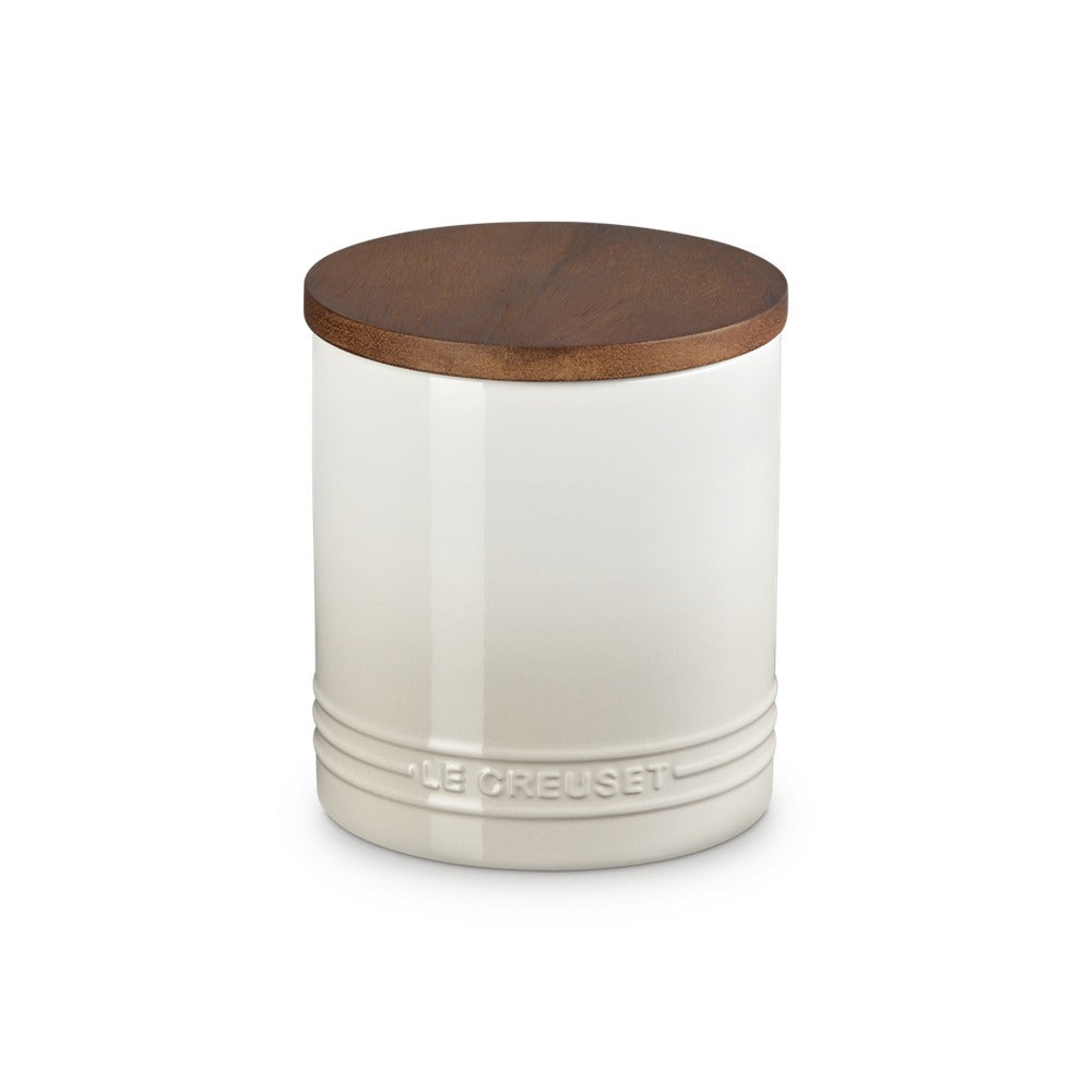 1.1 L - Le Creuset Evolution bocal en grès vitrifié avec couvercle en bois
