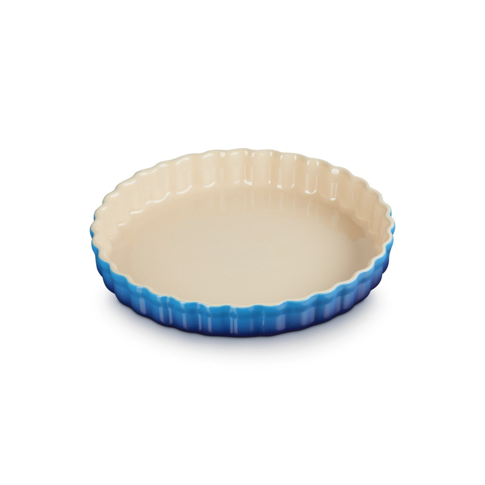 28 cm - Le Creuset Tradition moule à tarte rond en grès vitrifié