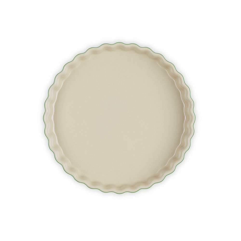 28 cm - Le Creuset Tradition moule à tarte rond en grès vitrifié