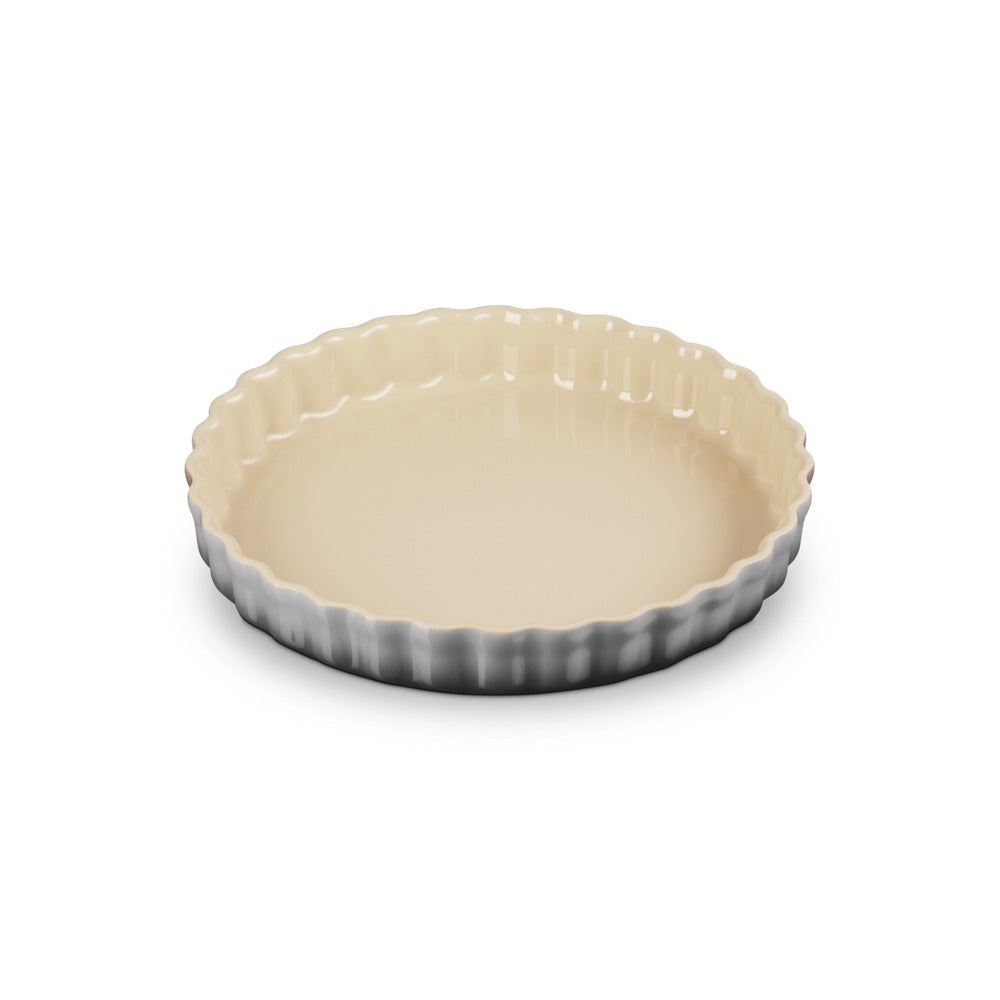 28 cm - Le Creuset Tradition moule à tarte rond en grès vitrifié