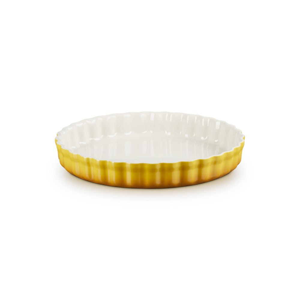 28 cm - Le Creuset Tradition moule à tarte rond en grès vitrifié