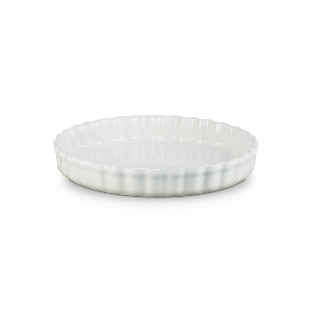 28 cm - Le Creuset Tradition moule à tarte rond en grès vitrifié