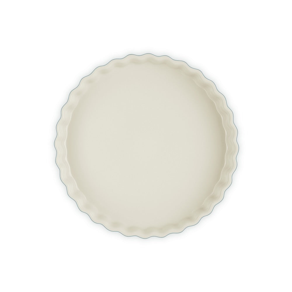 28 cm - Le Creuset Tradition moule à tarte rond en grès vitrifié