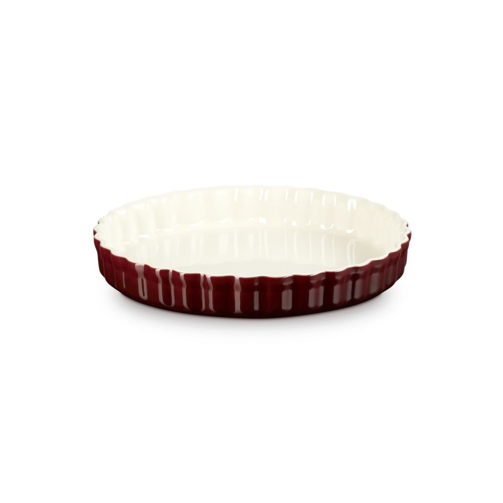 28 cm - Le Creuset Tradition moule à tarte rond en grès vitrifié