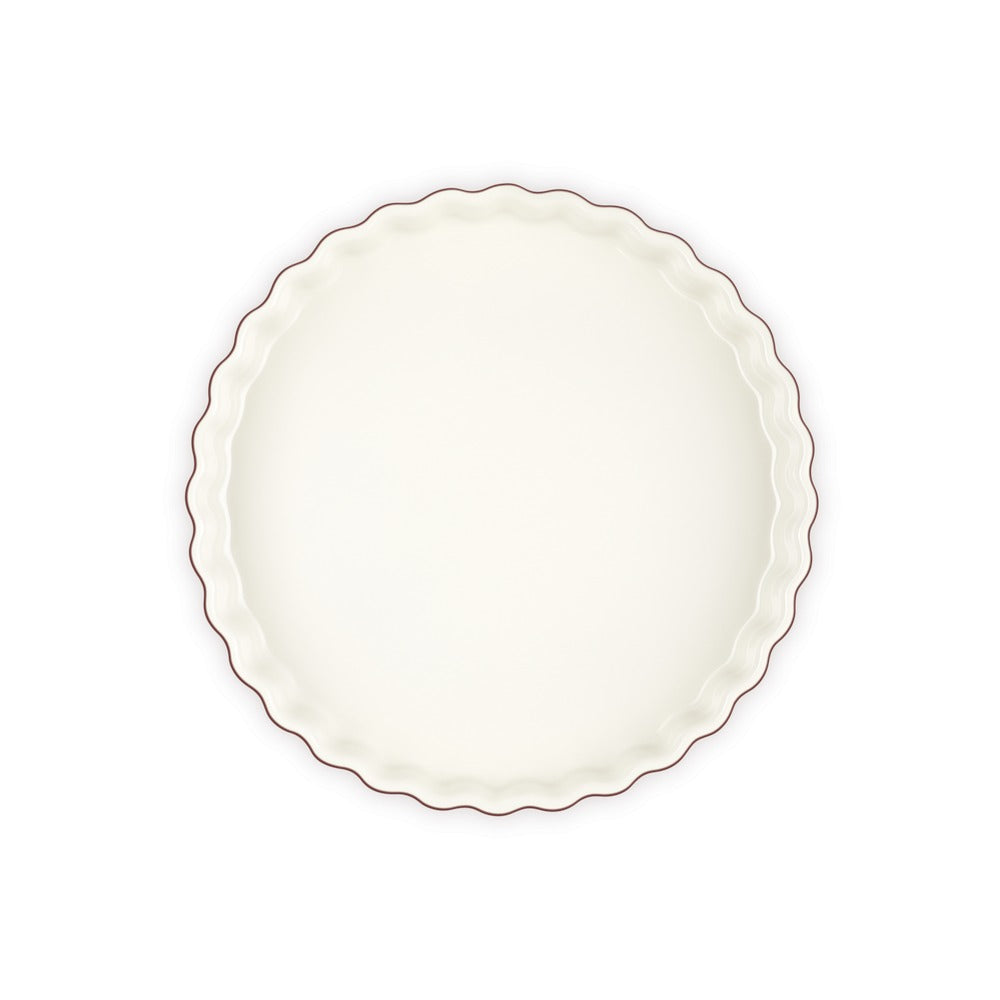 28 cm - Le Creuset Tradition moule à tarte rond en grès vitrifié