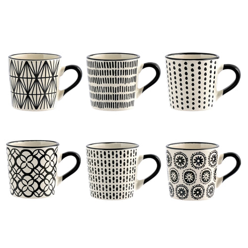 22 cl - H&H Vhera Teetasse In Verschiedenen Farben aus Steinzeug Set mit 6 Stück