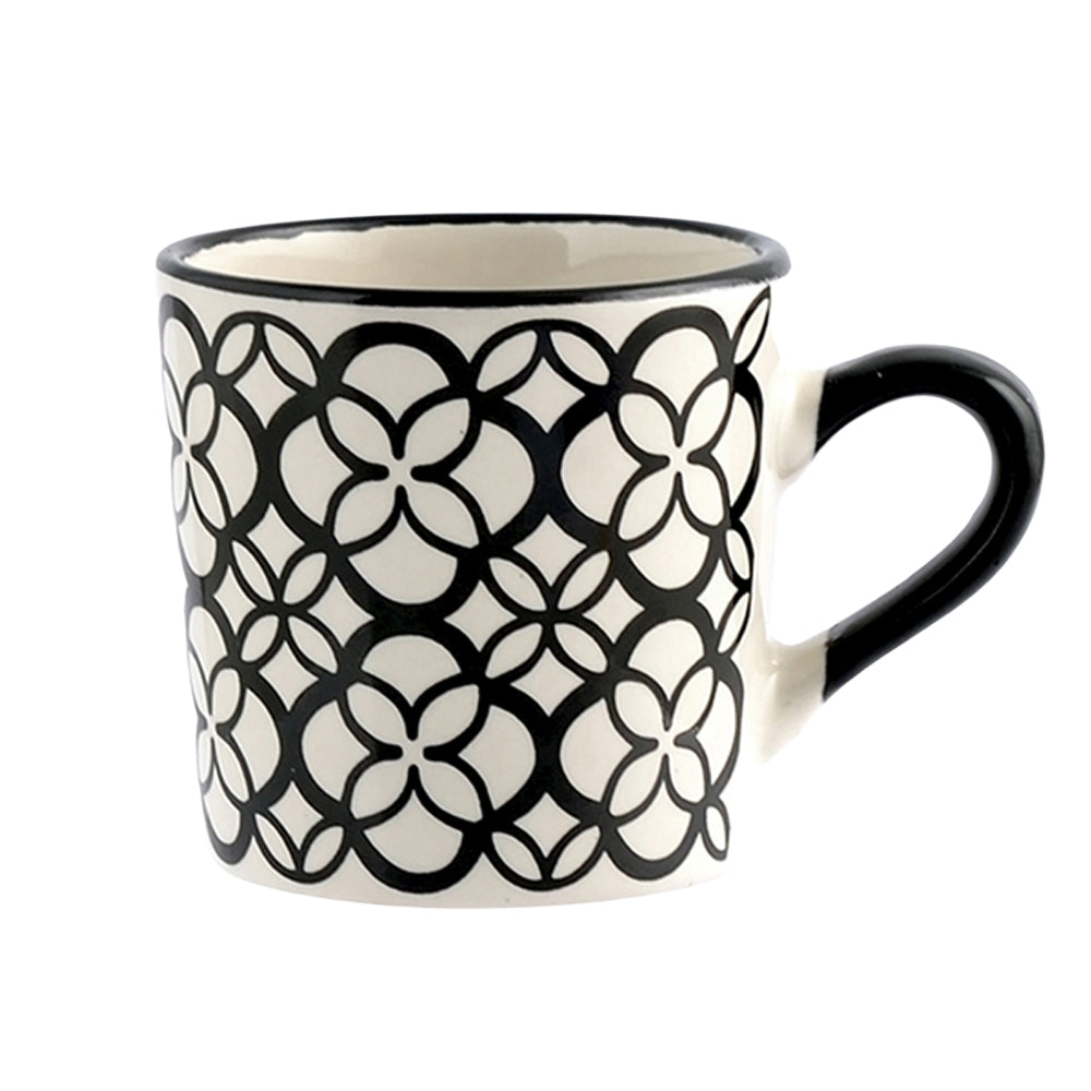 22 cl - H&H Vhera Tasse À Thé Couleurs Assorties en Grès Lot de 6 Pièces