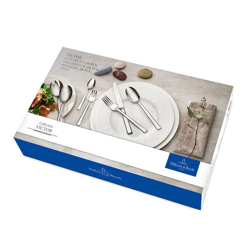 Villeroy And Boch Victor Besteckset aus Edelstahl - Set mit 68 Stück