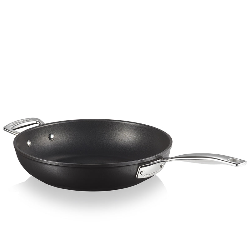 26 Cm Le Creuset Sartén Alta En Aluminio Antiadherente Con Mango Y Asa