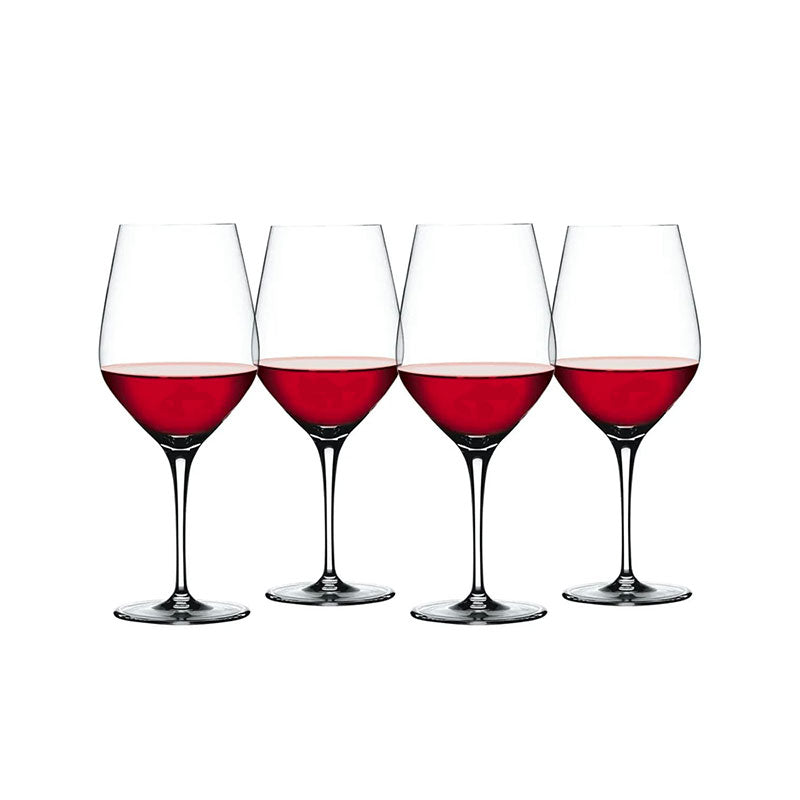 65 Cl Spiegelau Authentis Calice Vino Rosso Bordeaux In Vetro Set 4 Pezzi