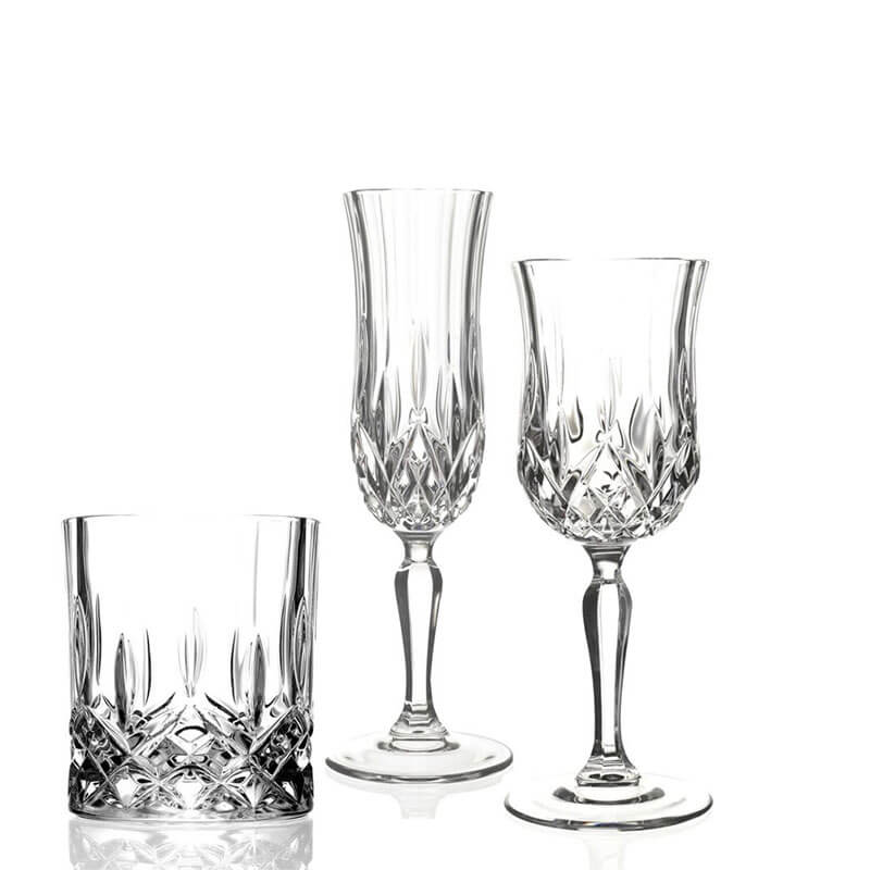 Rcr Opera Beverage Set In Glass Set 18 Pcs