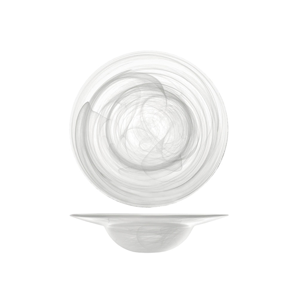 26 cm - H&H Alabastro Assiette à Pâtes En Verre - Set 4 pièces