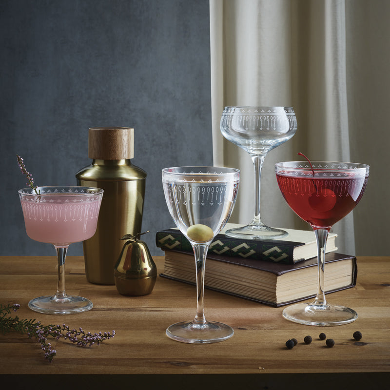 23 5 Cl Bormioli Rocco Bartender Novecento Verre À Martini En Verre Set 6 Pezzi
