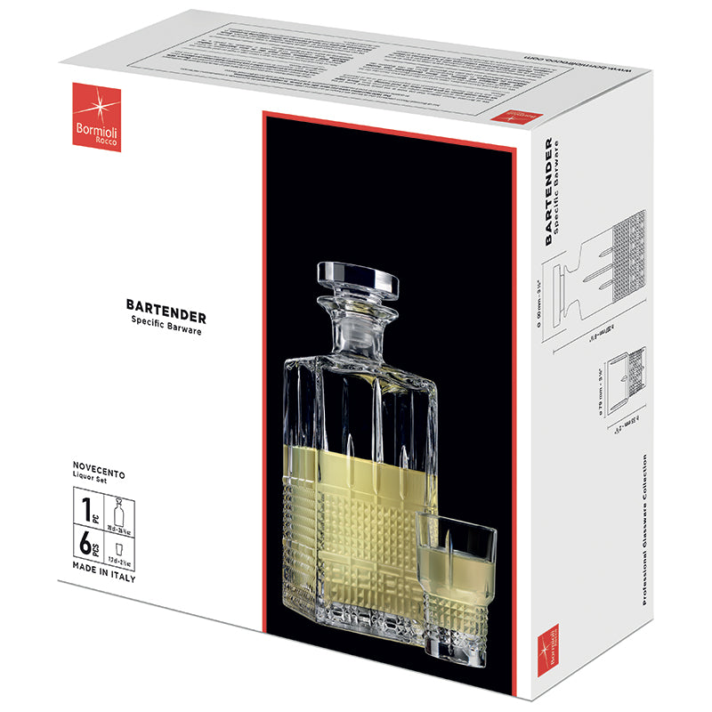 Bormioli Rocco Bartender Set Liquore In Vetro Set 7 Pezzi