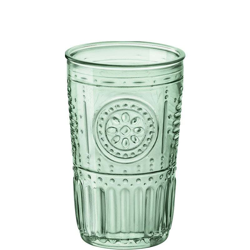 47 5 Cl Bormioli Rocco Romantic Vaso Refresco En Vidrio Templado Set de 4 Piezas