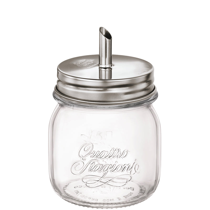 25 Cl Bormioli Rocco Quattro Stagioni Genietti Glazen pot met suiker dispenser deksel
