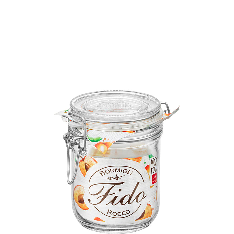 50 Cl Bormioli Rocco Fido Tarro Hermético Cilíndrico en Vidrio