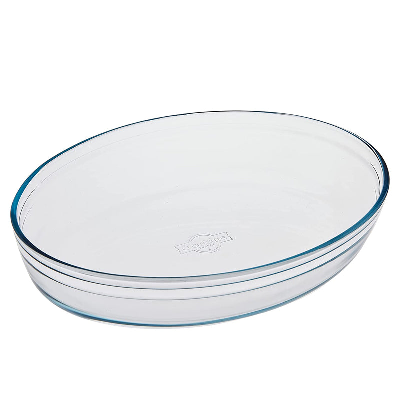 30X21 Cm Arcusine Oval Backform aus Borosilikatglas