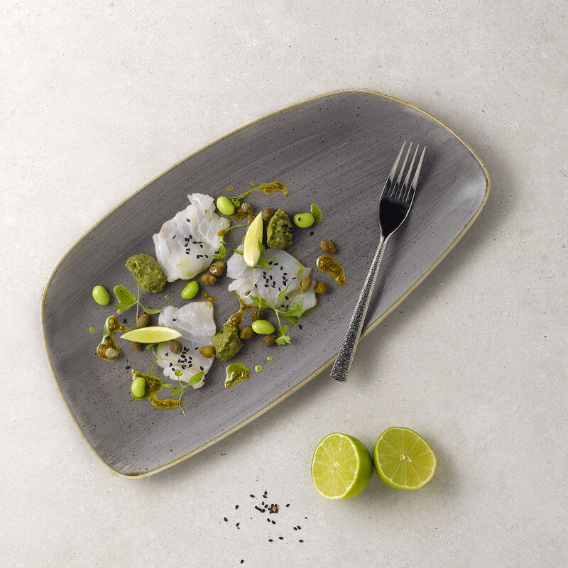 30X15 5 Cm Churchill Stonecast Plato bandeja rectangular de porcelana vitrificada