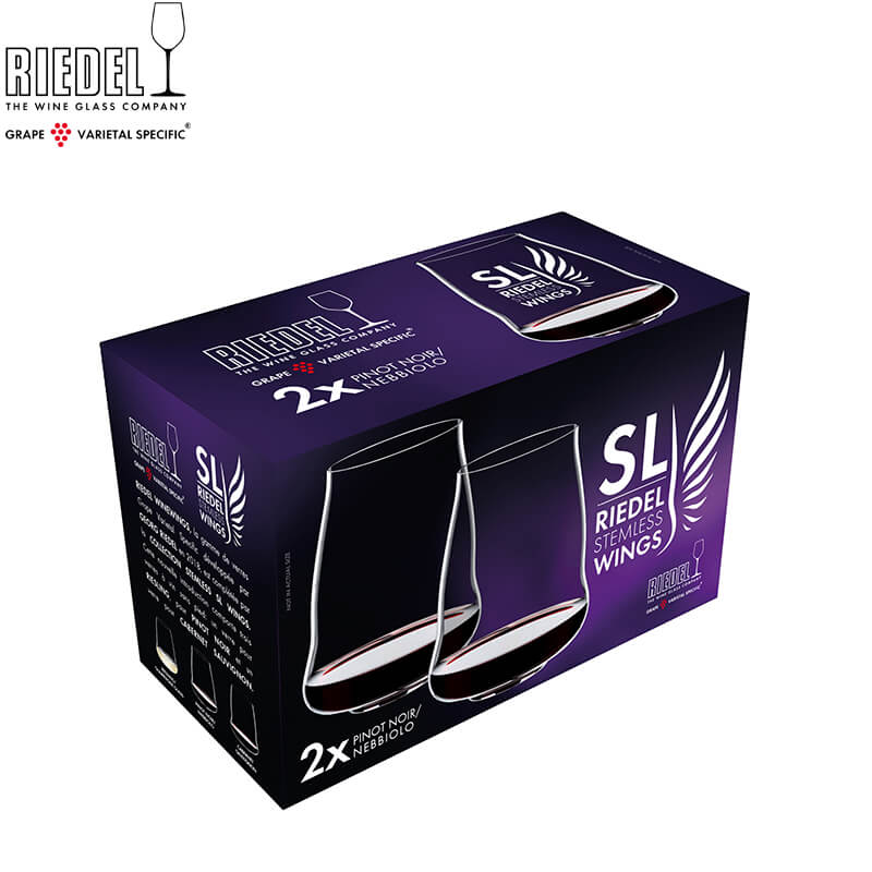 62 Cl Riedel Steamless Wings Rode Wijnglas in Glas - Set van 2 Stuks