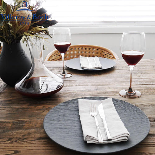 32 Cm Villeroy And Boch Manufacture Rock Pizzateller aus Porzellan - Set mit 6 Stück