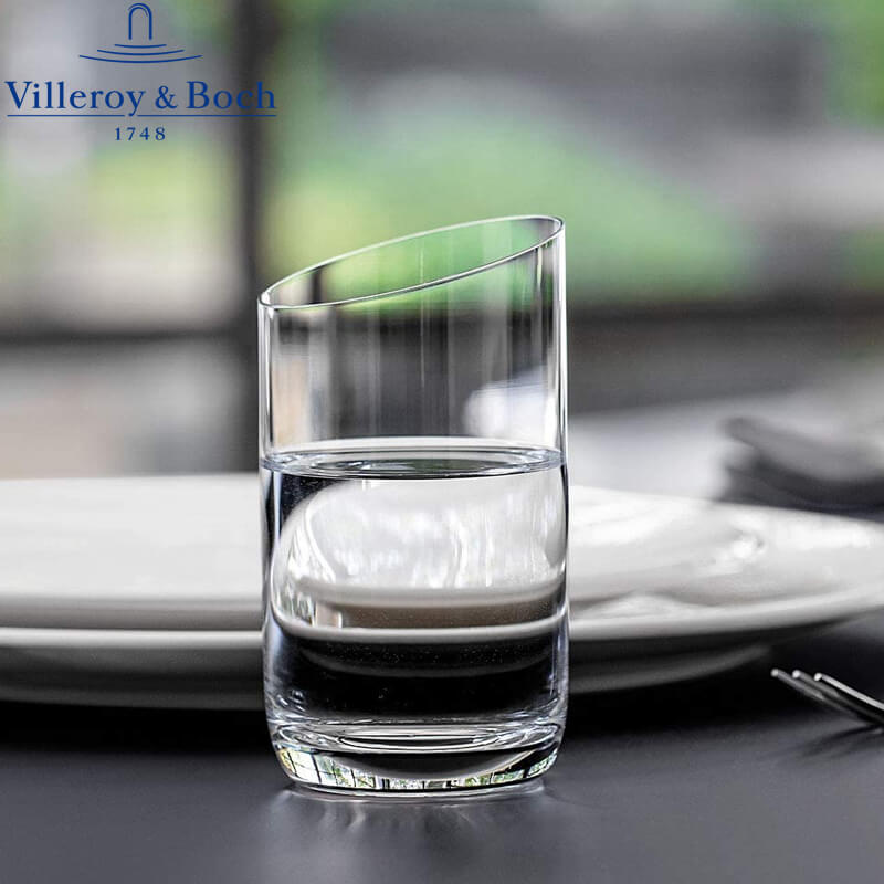 22 5 Cl Villeroy And Boch Newmoon Verre à eau en verre Set de 4 pièces