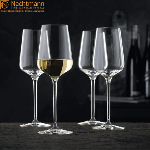 38 Cl Nachtmann Vinova Verre à vin blanc en verre Set de 4 pièces