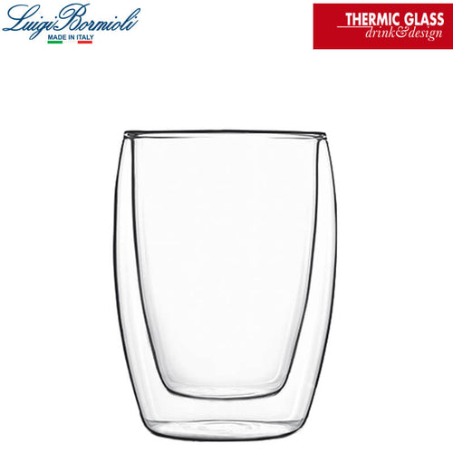 27 Cl Bormioli Luigi Thermic Glass Bicchiere Bibita In Vetro Borosilicato Set 2 Pezzi