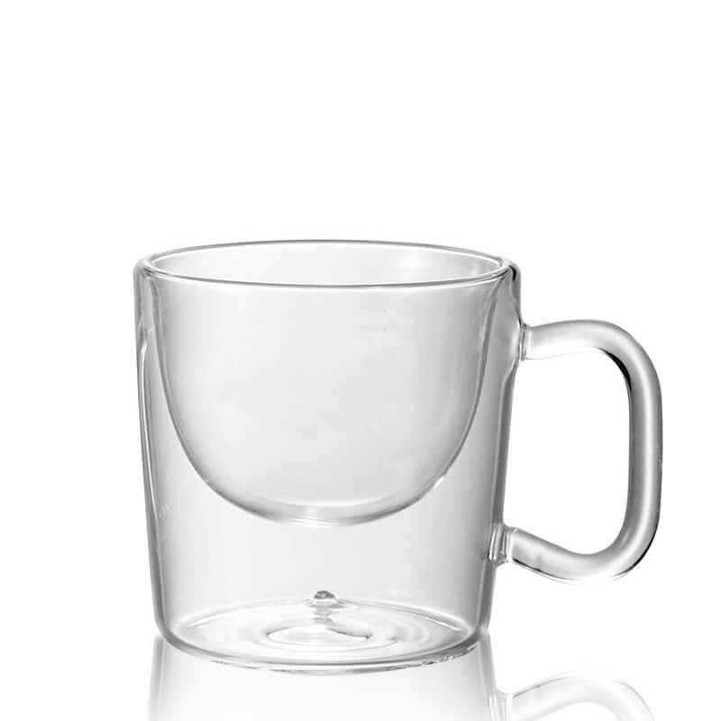 8 5 Cl Bormioli Luigi Thermic Glass Tazzina Caffe India In Vetro Borosilicato Set 2 Pezzi