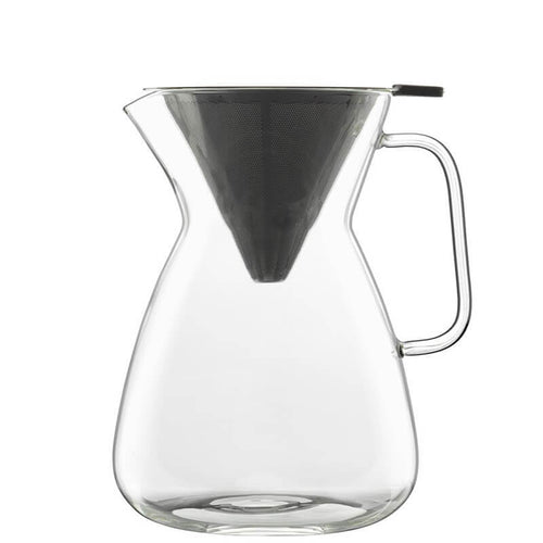 1 Litro Bormioli Luigi Thermic Glass Kaffeemaschine Mit Filter Aus Borosilikatglas