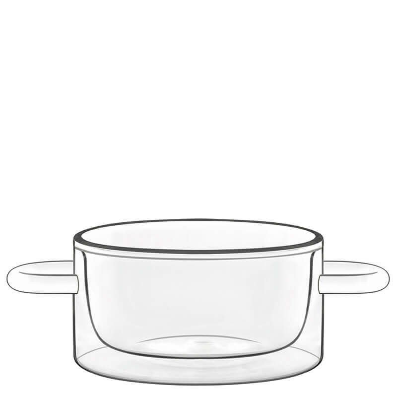 27 Cl Bormioli Luigi Thermic Glass Set ronde luchtdichte thermische glazen pot Set van 2 st