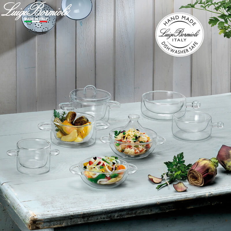 27 Cl Bormioli Luigi Thermic Glass Set ronde luchtdichte thermische glazen pot Set van 2 st