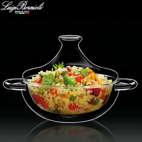 18 5 Cl Bormioli Luigi Thermic Glass Tajine In Vetro Borosilicato Set 2 Pezzi