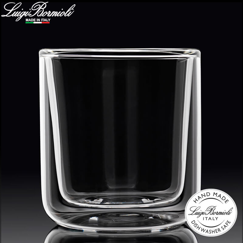 11 Cl Bormioli Luigi Thermic Glass Cylingrical Bicchierino Caffe In Vetro Borosilicato Set 2 Pezzi