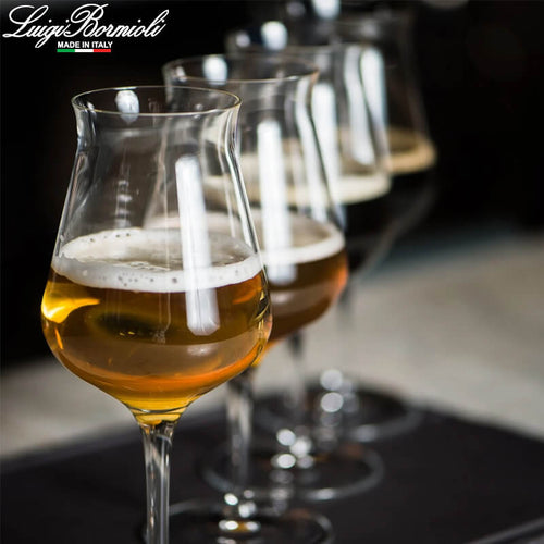 42 Cl Bormioli Luigi Birrateque Bierglas aus Glas Set mit 2 Teilen