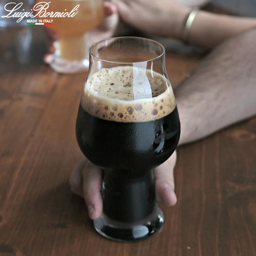 60 Cl Bormioli Luigi Birrateque Stout Bierglas aus Glas - Set mit 6 Stück