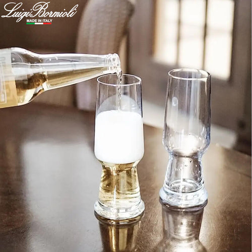 54 Cl Bormioli Luigi Birrateque Pilsner Bierglas aus Glas - Set mit 2 Stück