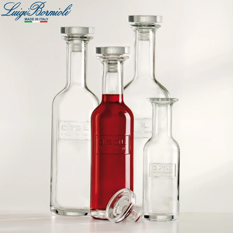 1 Litro Bormioli Luigi Optima Bouteille vin en verre