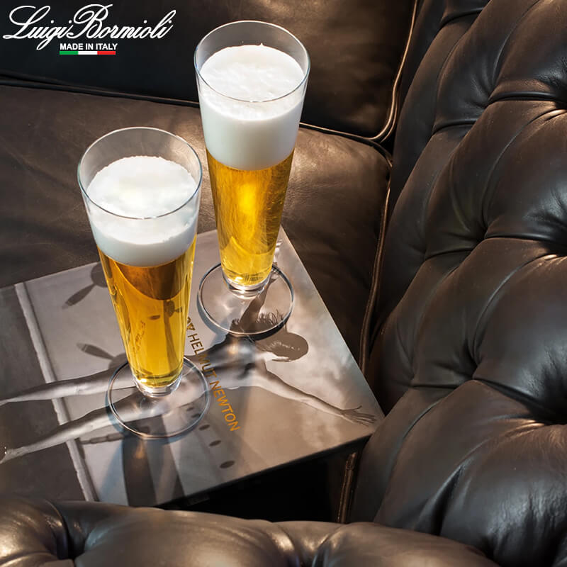 40 Cl Bormioli Luigi Regency Copa de cerveza de vidrio Set de 4 piezas