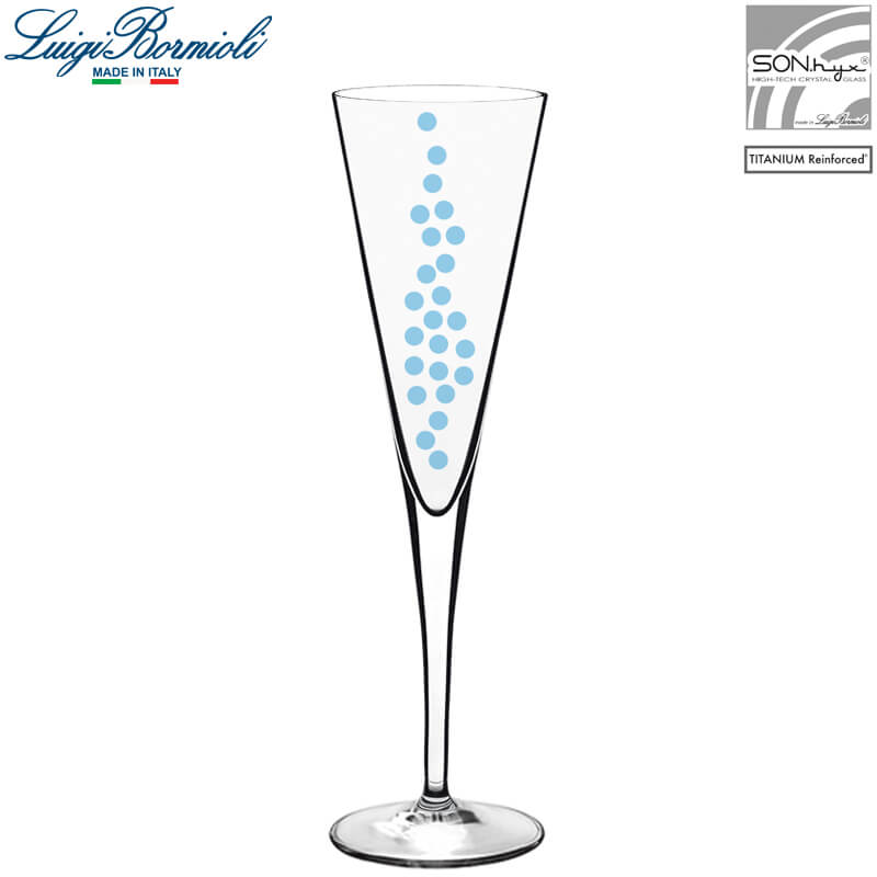 16 Cl Bormioli Luigi Elegante Copa flute de vidrio Set de 6 piezas
