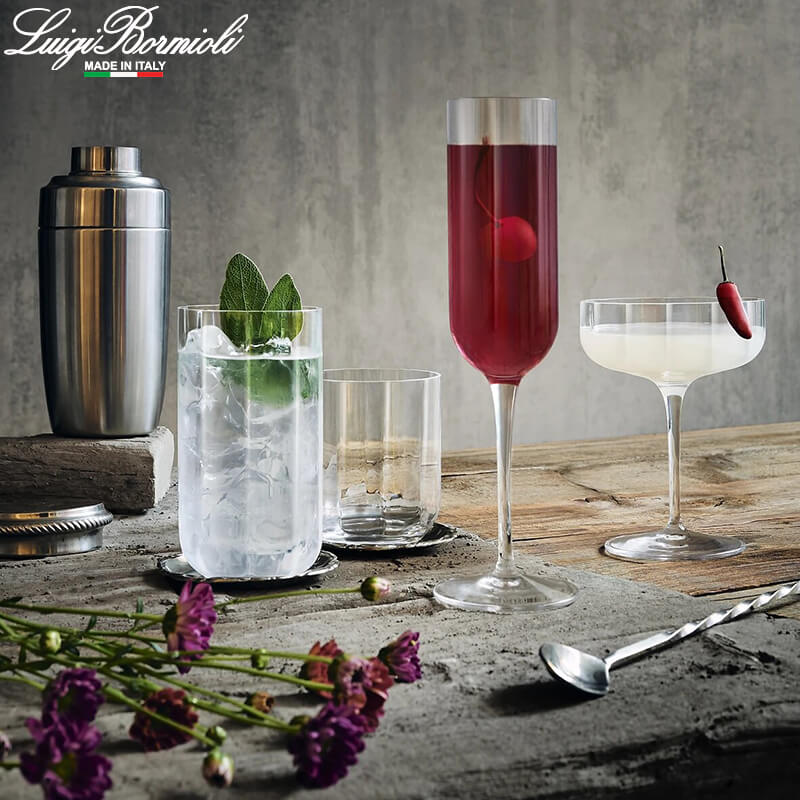 35 Cl Bormioli Luigi Jazz Verre à whisky en verre Set de 4 pièces