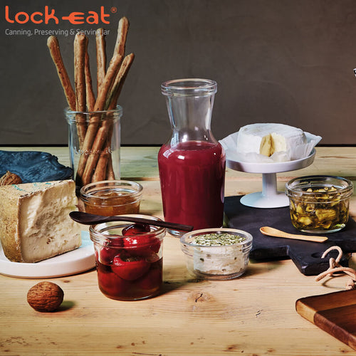 25 Cl Bormioli Luigi Lock Eat Carafe en verre Set de 12 pièces