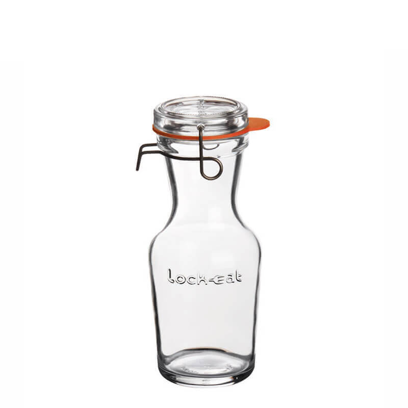 50 Cl Bormioli Luigi Lock Eat Caraffa In Vetro Set 6 Pezzi