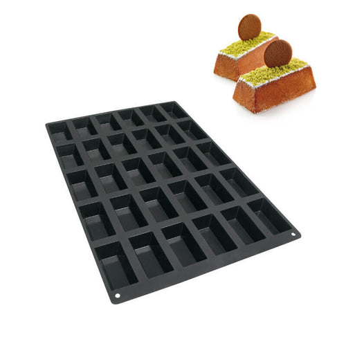 30 Formen Silikomart Sq006 Mini-Kuchenform aus Silikon