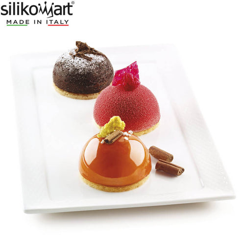 6 Moules Silikomart Classic Moule demi-sphère en silicone