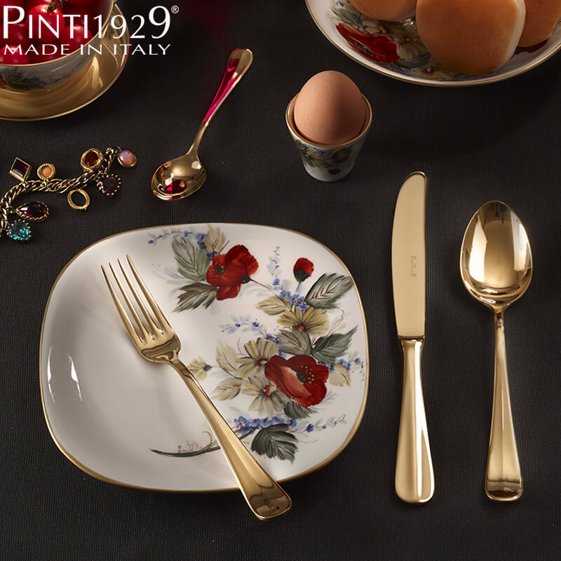 Pintinox Baguette tenedor de mesa de acero inoxidable Set de 12 pz