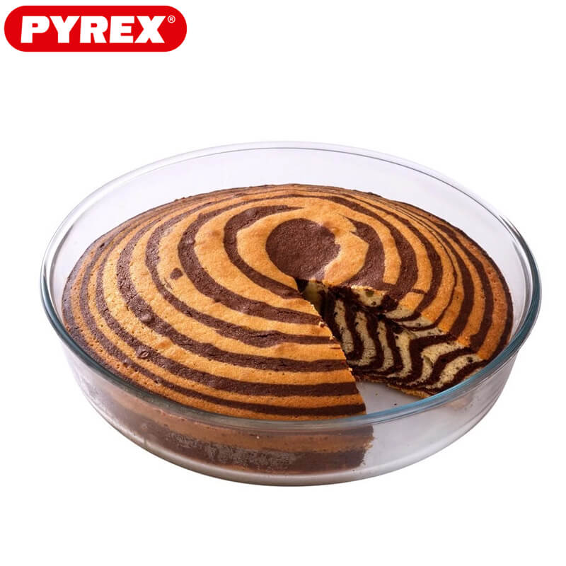 26 Cm Pyrex Bake And Enjoy Tortiera Rotondo en verre borosilicaté
