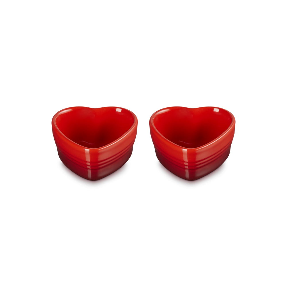30 cl - Le Creuset Cuore Ramequín en Gres Esmaltado - Set de 2 Pzs